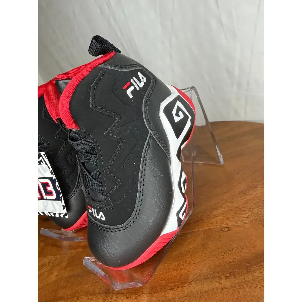 NWT Fila MB Infant Basketball Shoes Black Red Size 5 MSRP $50